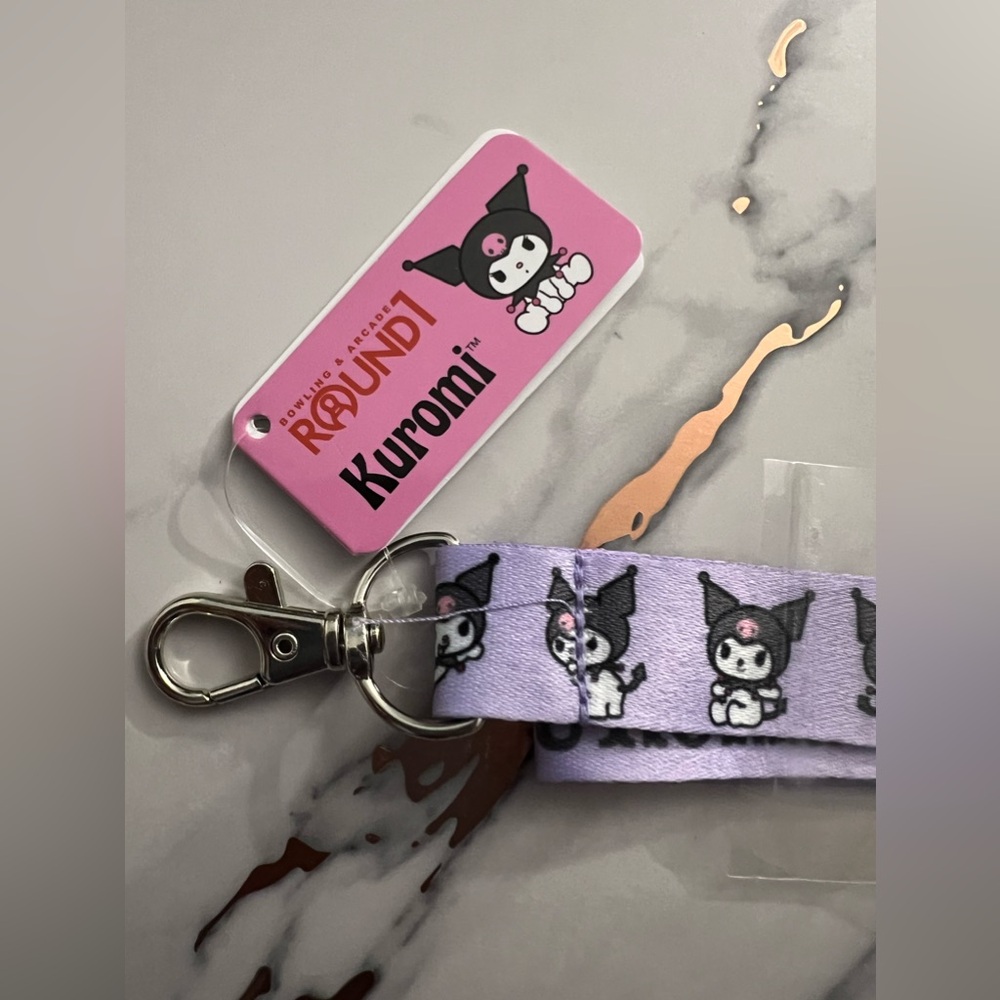 Sanrio Kuromi Lanyard - NWT (Round 1 Exclusive)